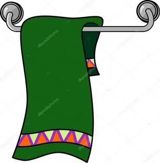 Towel on the wall in the bathroom Stock Vector Image by © ha