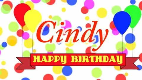 Happy Birthday Cindy Song - YouTube
