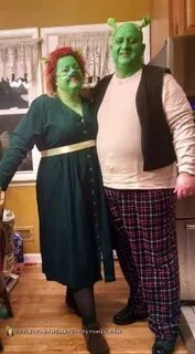 Cool Princess Fiona and Shrek Costumes Shrek costume, Clever