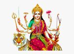 Goddess Durga Png Free Background - Durga Maa Png Hd, Transp