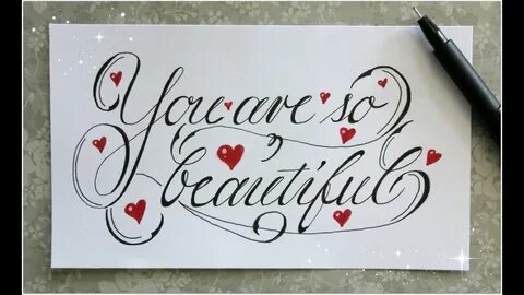 The Best 12 You Are Beautiful In Cursive - Erwingrommel