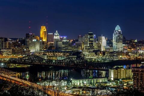 Horizonte de Cincinnati desde Kentucky - fondo de pantalla d