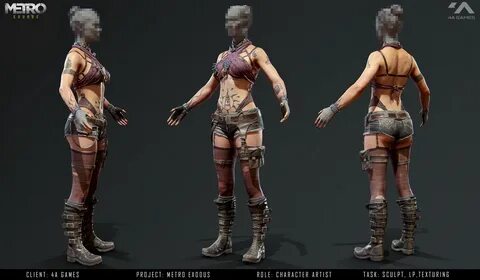 ArtStation - Strippers assets for Metro: Exodus.