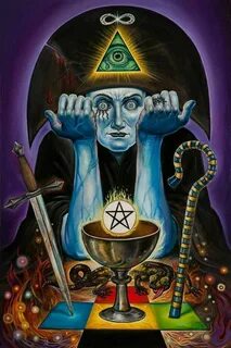 Aliester Crowley Tarot art, Occult art, Art