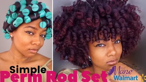 Simple Perm Rod Set + Night Routine Natural Hair UPDATED The