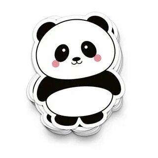 Panda vinyl car decal sticker. Lovely panda gift or present.