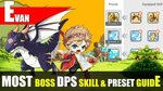 Maplestory m - Evan Most DPS Bossing Skill Rotation and Pres