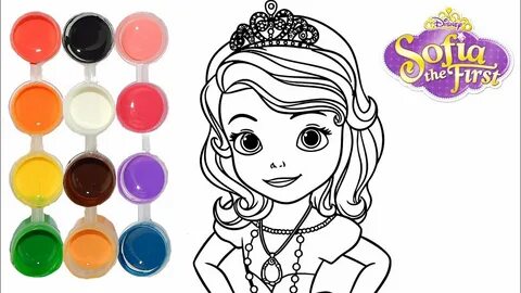 How to Draw & Color Sofia the First Princess Drawing on New 