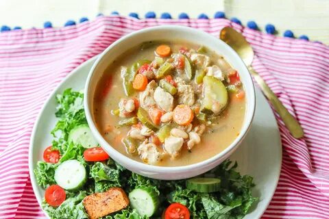 Spicy Chicken & Vegetable Soup with Beans & Lentils - Simply