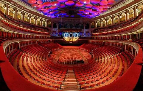 Royal Albert Hall detailed seat numbers seating plan - MapaP