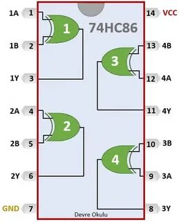 74HC86 XOR KAPISI