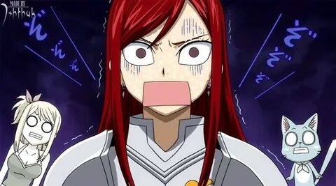 Erza shocked - fairy tail foto (33000483) - fanpop