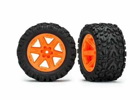 Traxxas Tra6774a Talon Extreme Tires 2.8" RXT Orange Wheels 