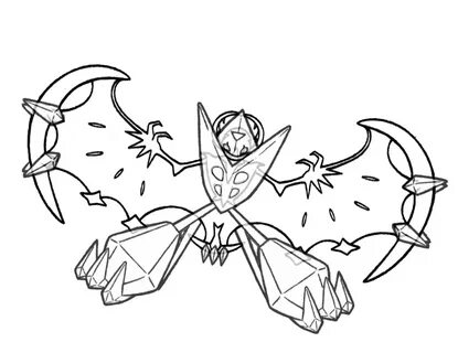 Dawn Wings Necrozma Coloring Pages - Coloring Cool