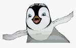 Happy Feet Very Cute Face Penguin Clipart Png - Happy Feet P