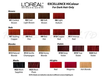 Loreal Excellence HiColor Permanent Creme Colour 49g (For Da