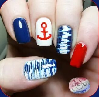 20+ Beautiful Patriotic Nautical Nail Art Ideas - Hative