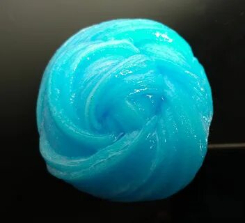 Neon Blue Clear Raspberry Shake Glossy Slime Glossy slime, S