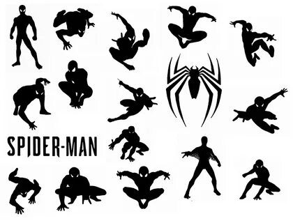 Spider Man svg,cut files,silhouette clipart,vinyl files Рыно