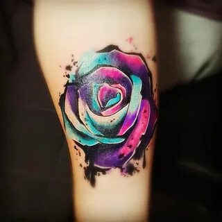 rose-tattoos-purple-arm-design The Most Lovely and Beautiful