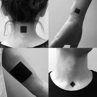 Seriously Next Level, Minimalist Tattoo Work Square tattoo, 