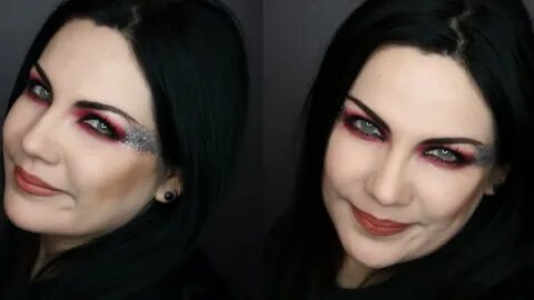 Amy Lee inspired red eyeshadow makeup tutorial - YouTube