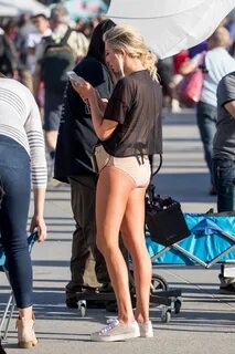 STASSI SCHROEDER on the Set of a Photoshoot in Venice Beach 