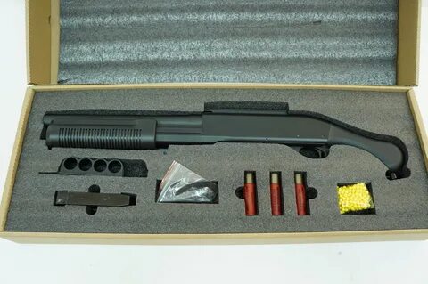 Страйкбольный дробовик Cyma Remington M870 shotgun, металл (