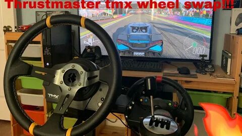 Thrustmaster TMX wheel swap!!! - YouTube