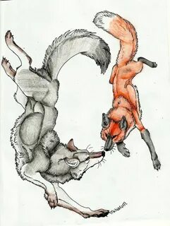 Image detail for -Wolf and Fox by RollingStarWolf on deviant