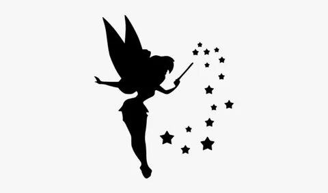Tinkerbell 1 Decal Sticker - Tinkerbell Black And White , Fr