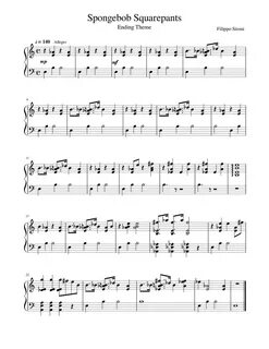 Spongebob - Ending Theme Sheet music for Piano (Solo) Musesc