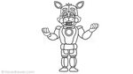 Learn How to Draw Easy Funtime Foxy from FNaF Sister Locatio