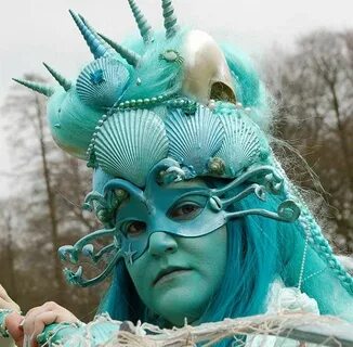 Custom made WATER ELEMENTAL Costume Headpiece * Mermaid / Se