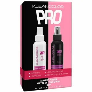 Pro primer & setting spray duo Cosmeticos, Promocionales