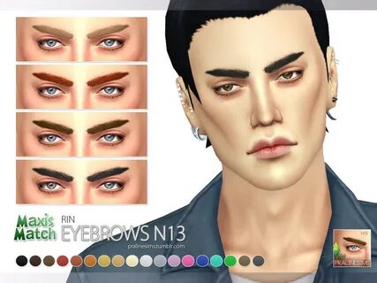 The Sims Resource - Maxis Match Eyebrow Pack N01