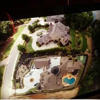 Birds view of Kroy and Kim Biermann's house - Atlanta, Georg