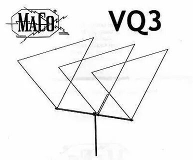 Небольшие лучевой антенны-Maco VQ3 V-Quad-двойной полярность