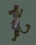 This is a commission I did for GrannyCarol of a tabaxi monk 