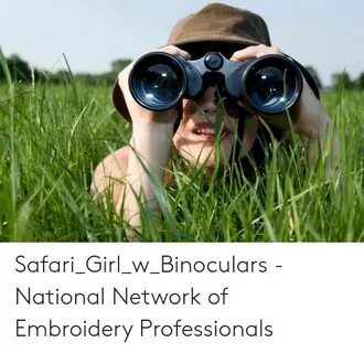 Safari_Girl_w_Binoculars - National Network of Embroidery Pr