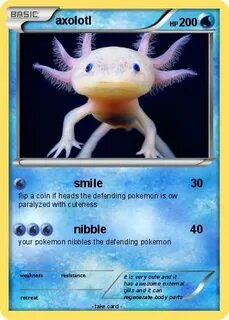 Pokémon axolotl 77 77 - smile - My Pokemon Card
