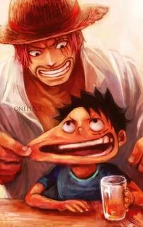 Shanks and Luffy One piece tumblr, Anime, Piecings