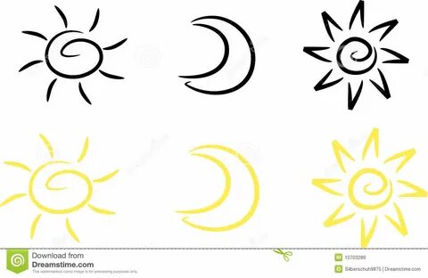 Sun And Moon Free Clipart