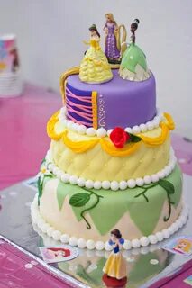 3 Tier Princess Cake - Birthday Cakes Princess birthday cake