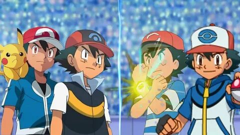 Pokemon Battle USUM: Kalos Ash and Kanto Ash Vs Sinnoh Ash a