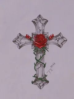 Rose With Cross Tattoo Designs * Half Sleeve Tattoo Site