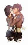 Eren and Mikasa. Love them!!! Mikasa, Eremika, Attack on tit