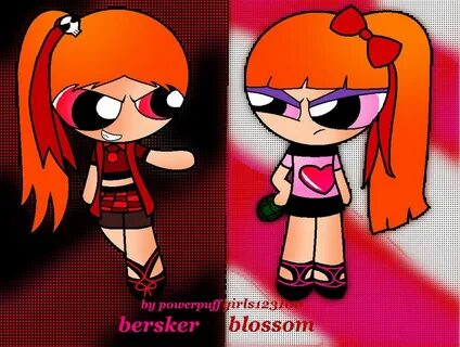 Berserk and Blossom Powerpuff girls anime, Cartoon character