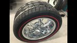 Gradient White Wall Tires TredWear Red Line Install - YouTub