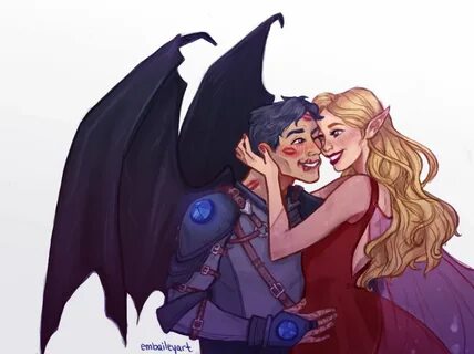 Azriel and Mor! A court of mist and fury, A court of wings a